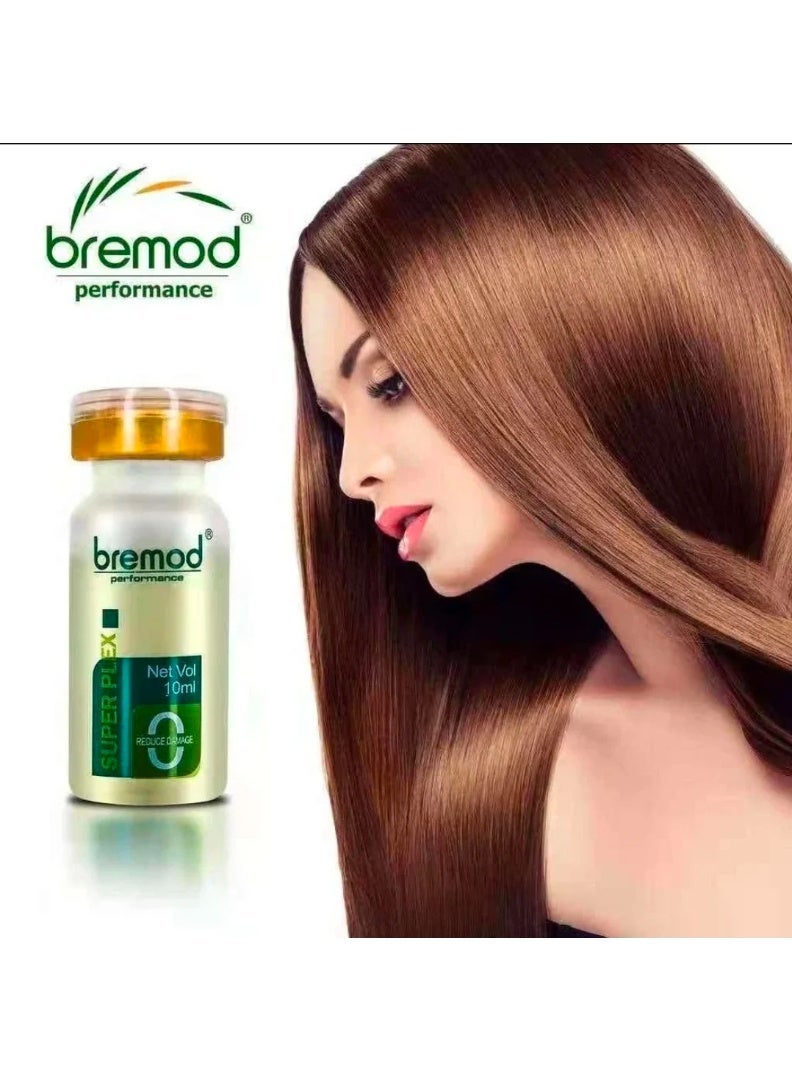 مكمل اصلاح الكيراتين سوبر بلكس سوبر بريمود10مل للعناية بالشعر التالف والجاف